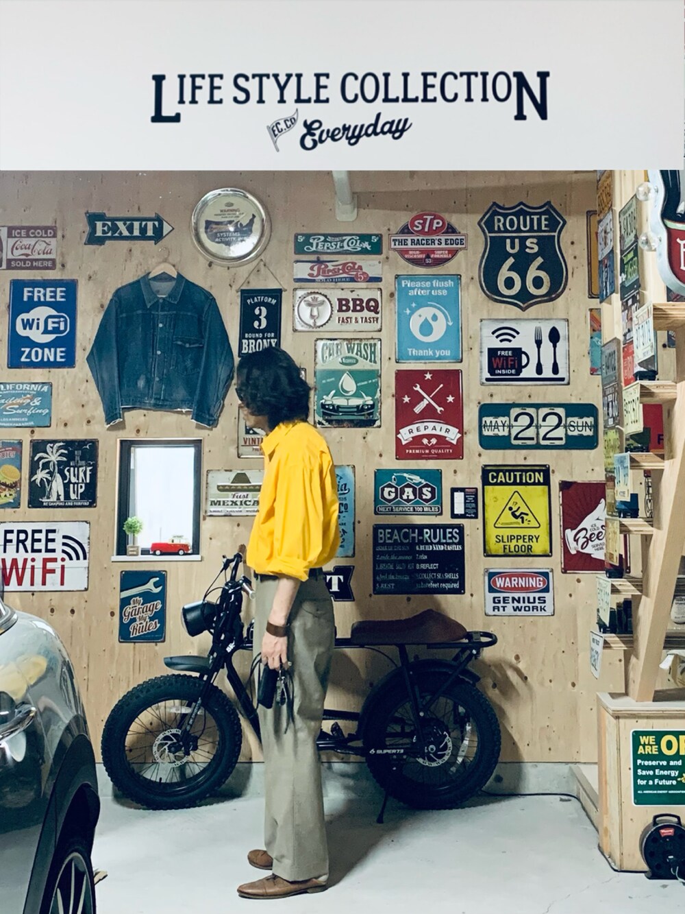 ベージュ系のスラックス、イエロー系のシャツ/ブラウス、ブラウン系のその他シューズを着用したメンズの春コーディネートの2枚目の写真