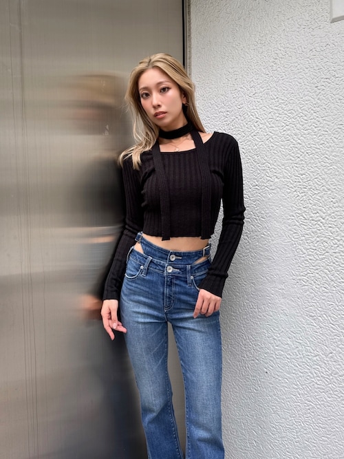 GYDA まとめ売り♡みさわ WHATEVSレースアップ ドルマンスウェットトップス[品番