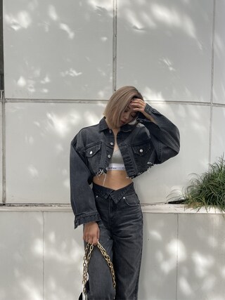 Riona(EVRIS)｜EVRISのデニムジャケットを使ったコーディネート