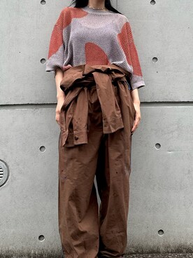 ゆれるふきんのジャンプスーツを使った人気ファッション