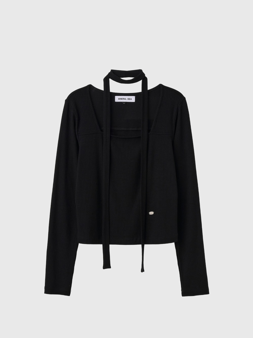 「general idea、お出かけコーデ、秋服準備はじめました、シンプルスタイル、いいね、save、フォローお願いします🤑、おしゃれさんと繋がりたい、オトナカジュアル、秋冬コーデ、初秋コーデ、秋コーデ、韓国ファッション、韓国ブランド、ootd、今日のコーデ、韓国コーデ」｜「general ideaのアイテム（Tシャツ/カットソー、ブラック系）」を使った、GENERAL IDEAさん（レディース・170cm）の夏コーディネートの4枚目の写真