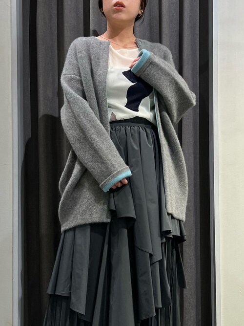 ◇新品未使用タグ付き◇【ELENDEEK】シフォンティアードスカート