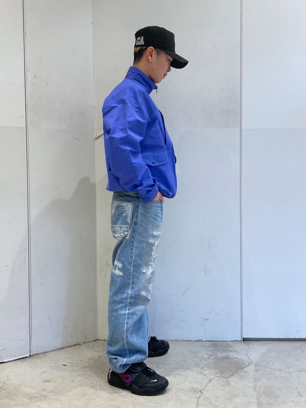 「ootd」｜「XLARGEのMULTI POCKET JACKET（ブルゾン、ブルー系）」を使った、Xlarge_Willyさん（メンズ・165cm）の冬コーディネートの2枚目の写真