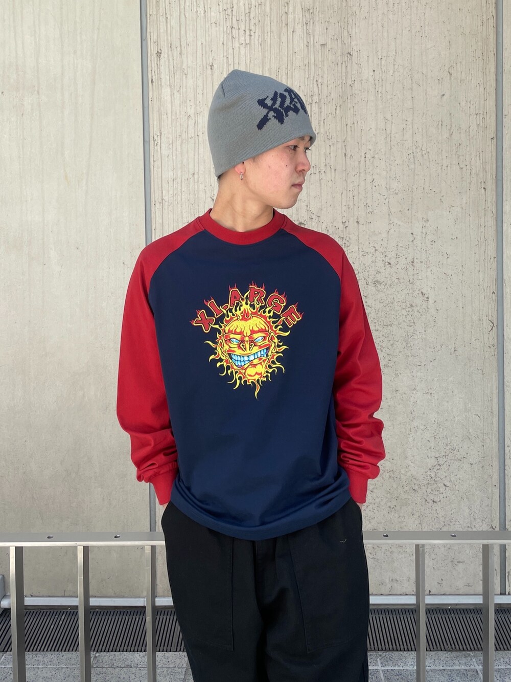 「XLARGE、XLARGE原宿」｜「XLARGEのGRAFFITI LOGO SINGLE BEANIE（ニットキャップ/ビーニー、グレー系）」を使った、Xlarge_Willyさん（メンズ・165cm）の春コーディネートの5枚目の写真