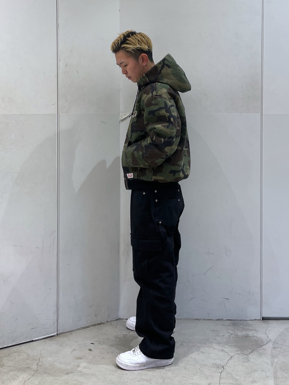 「XLARGE」｜「XLARGEのDICE HOODED WORK JACKET（ブルゾン、その他）」を使った、Xlarge_Willyさん（メンズ・165cm）の冬コーディネートの4枚目の写真