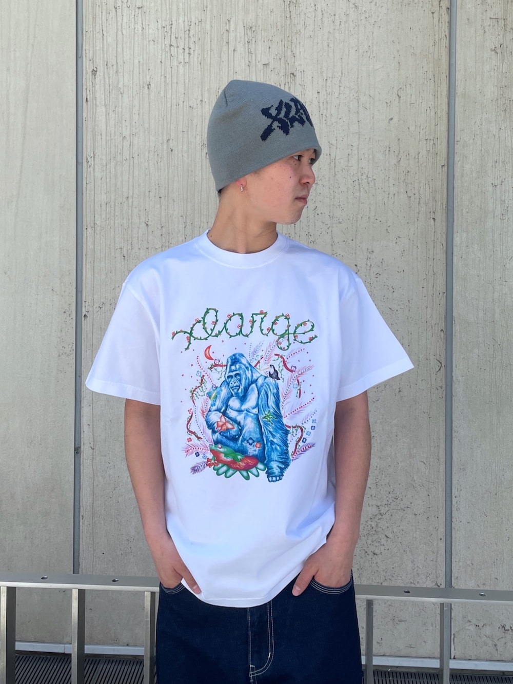 「XLARGE、XLARGE原宿」｜「XLARGEのGRAFFITI LOGO SINGLE BEANIE（ニットキャップ/ビーニー、グレー系）」を使った、Xlarge_Willyさん（メンズ・165cm）の春コーディネートの5枚目の写真