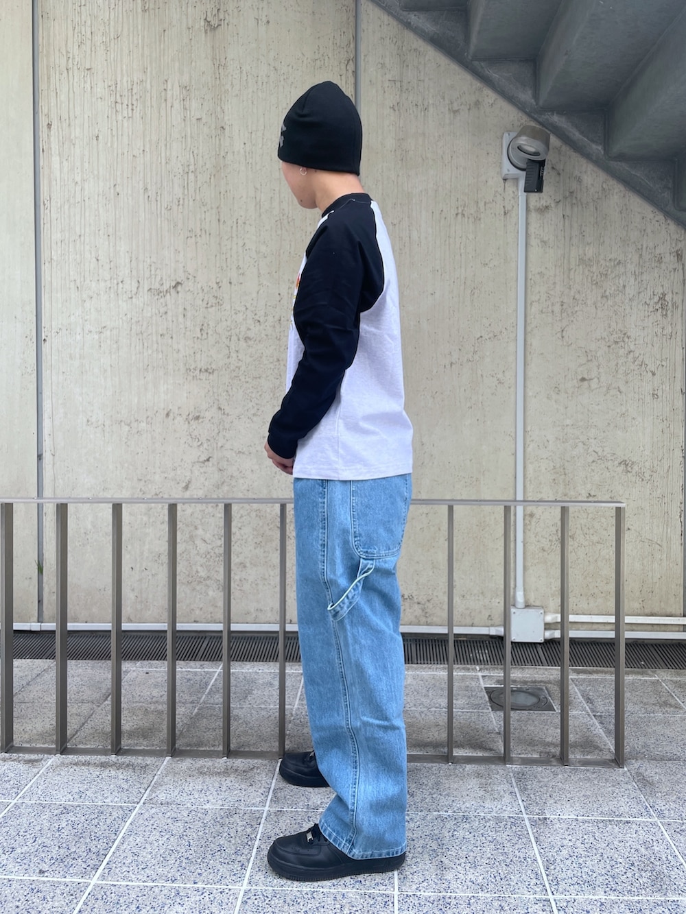 「XLARGE、XLARGE原宿」｜「XLARGEのGRAFFITI LOGO SINGLE BEANIE（ニットキャップ/ビーニー、ブラック系）」を使った、Xlarge_Willyさん（メンズ・165cm）の春コーディネートの4枚目の写真