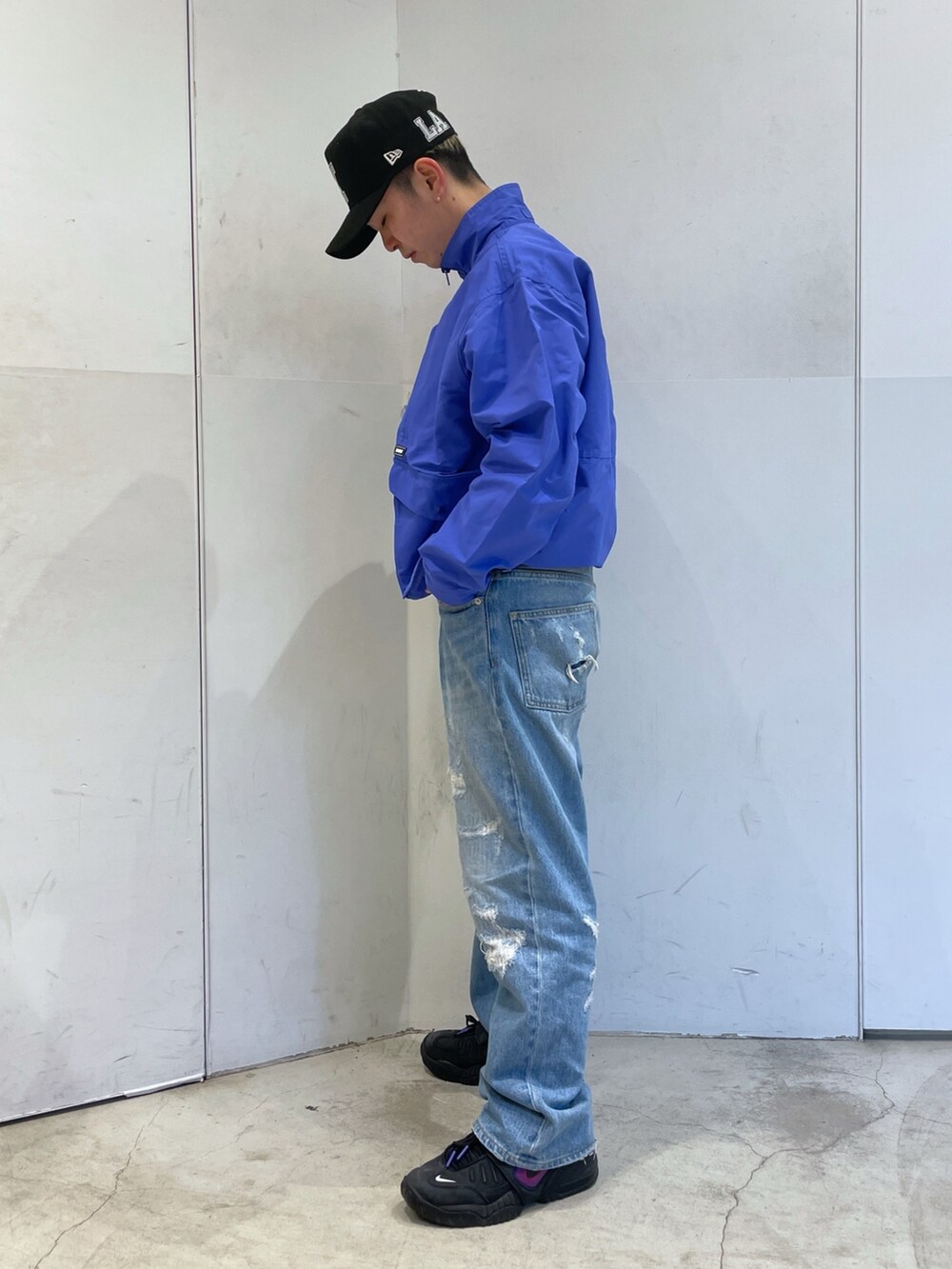 「ootd」｜「XLARGEのMULTI POCKET JACKET（ブルゾン、ブルー系）」を使った、Xlarge_Willyさん（メンズ・165cm）の冬コーディネートの4枚目の写真