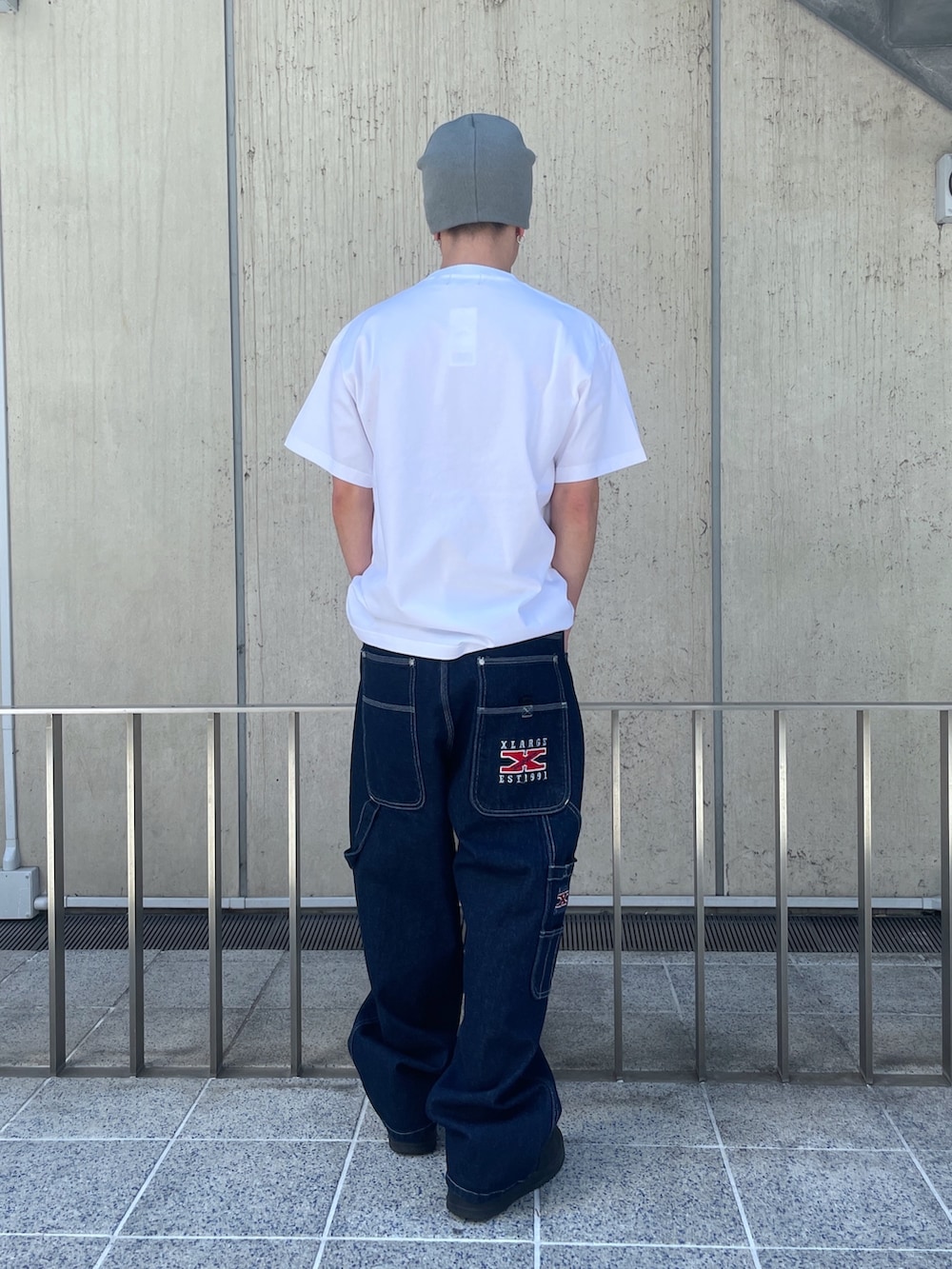 「XLARGE、XLARGE原宿」｜「XLARGEのGRAFFITI LOGO SINGLE BEANIE（ニットキャップ/ビーニー、グレー系）」を使った、Xlarge_Willyさん（メンズ・165cm）の春コーディネートの3枚目の写真