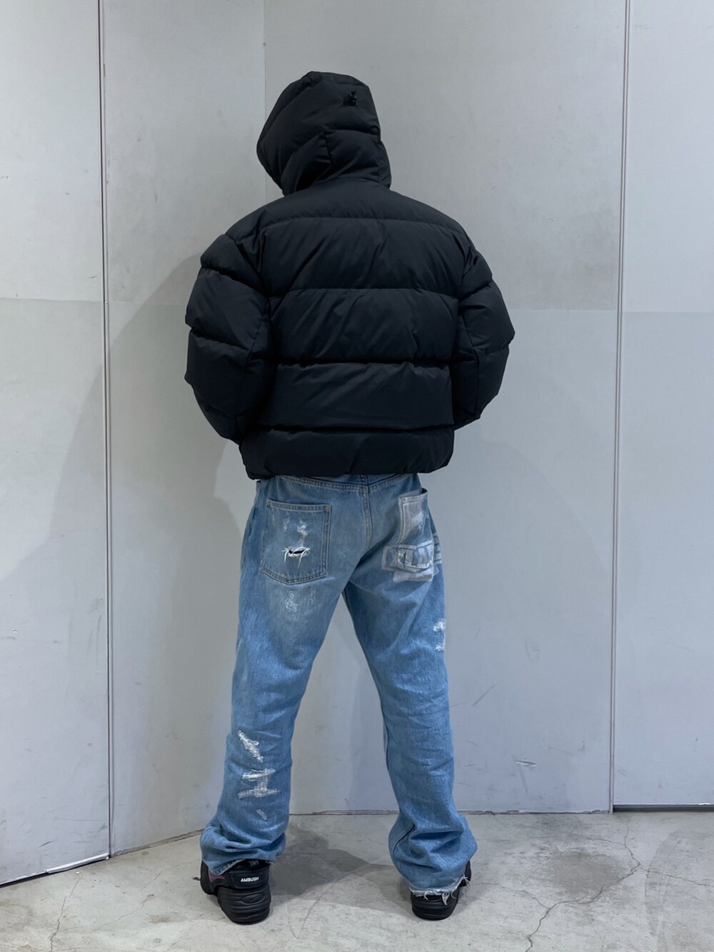 「XLARGE、ootd、outfit」｜「XLARGEのRIPSTOP HOODED DOWN JACKET（ダウンジャケット/コート、ブラック系）」を使った、Xlarge_Willyさん（メンズ・165cm）の冬コーディネートの3枚目の写真
