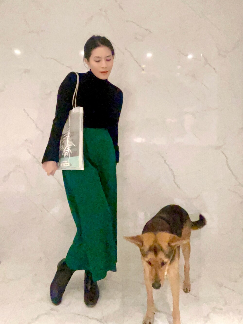 ミーバイイッセイミヤケ グリーン ポンチョ ミーバイイッセイミヤケ