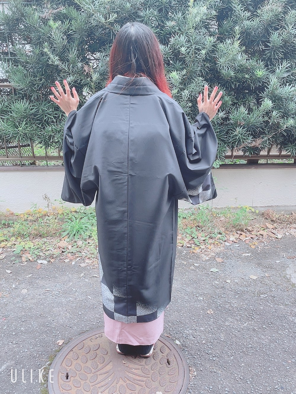 「着物、鬼滅の刃」｜「不明のアイテム（着物、ピンク系）」を使った、ひまりさん（レディース・161cm）の春コーディネートの4枚目の写真