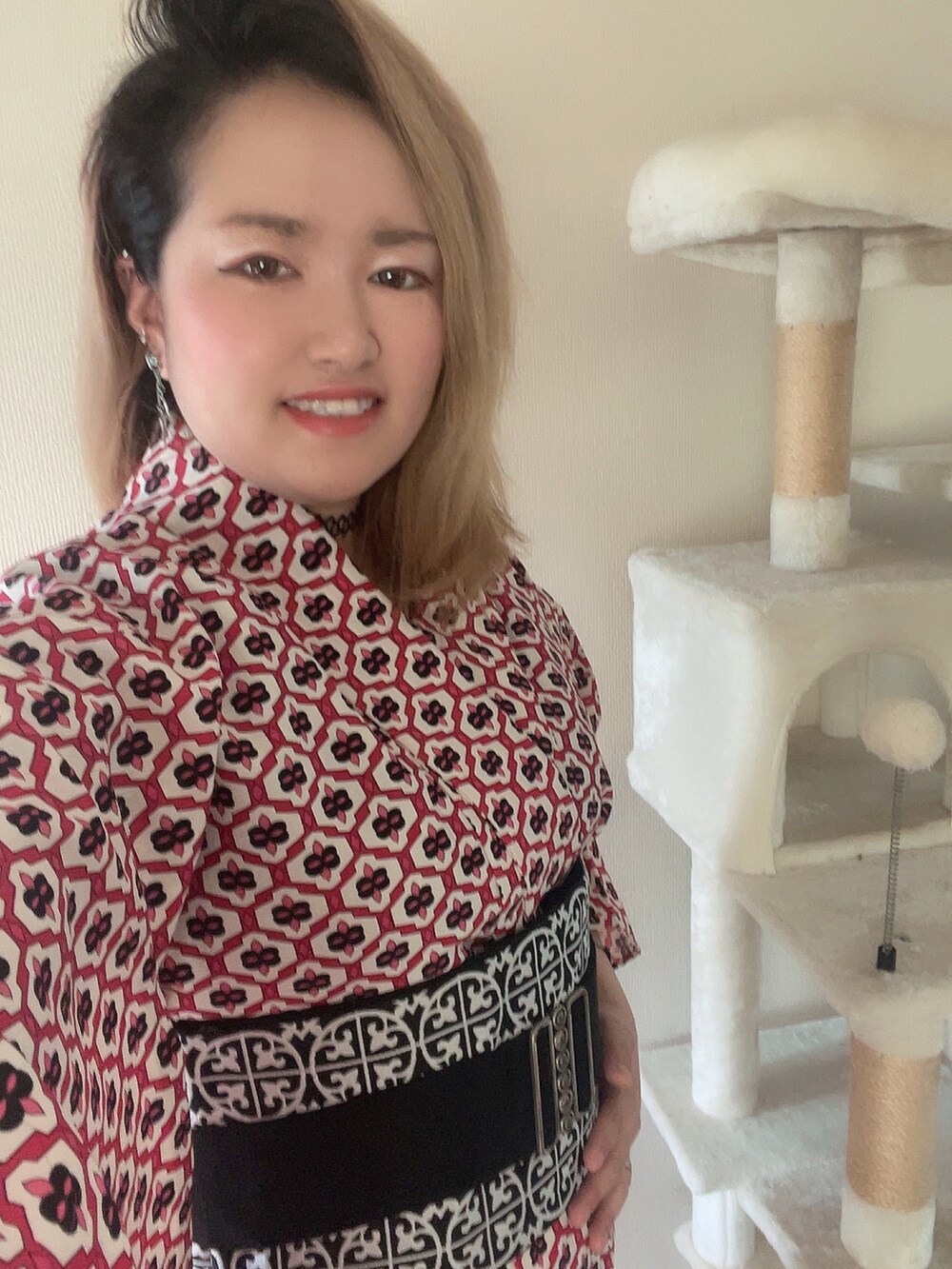 「着物」｜「不明のアイテム（着物、ピンク系）」を使った、ひまりさん（レディース・161cm）の春コーディネートの2枚目の写真