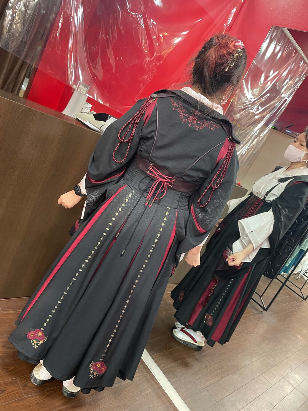 「着物、着物コーデ」｜「不明のアイテム（着物、ピンク系）」を使った、ひまりさん（レディース・161cm）の春コーディネートの2枚目の写真