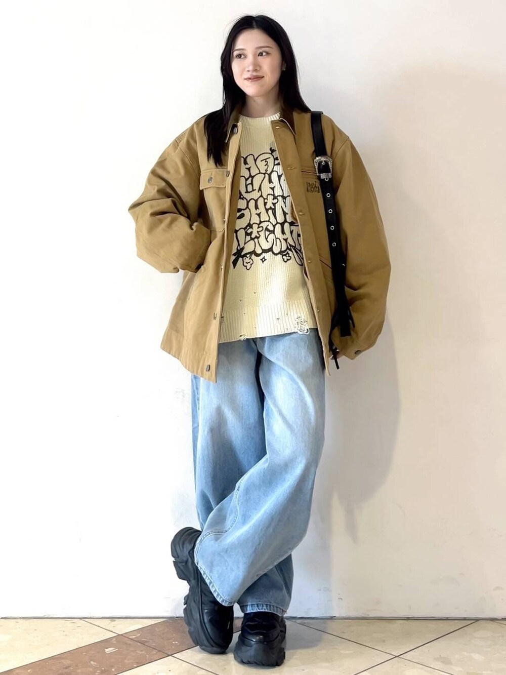 misao1130さんの「プラットチャンキースニーカー（PAGEBOY）」を使ったコーディネートの6枚目の写真