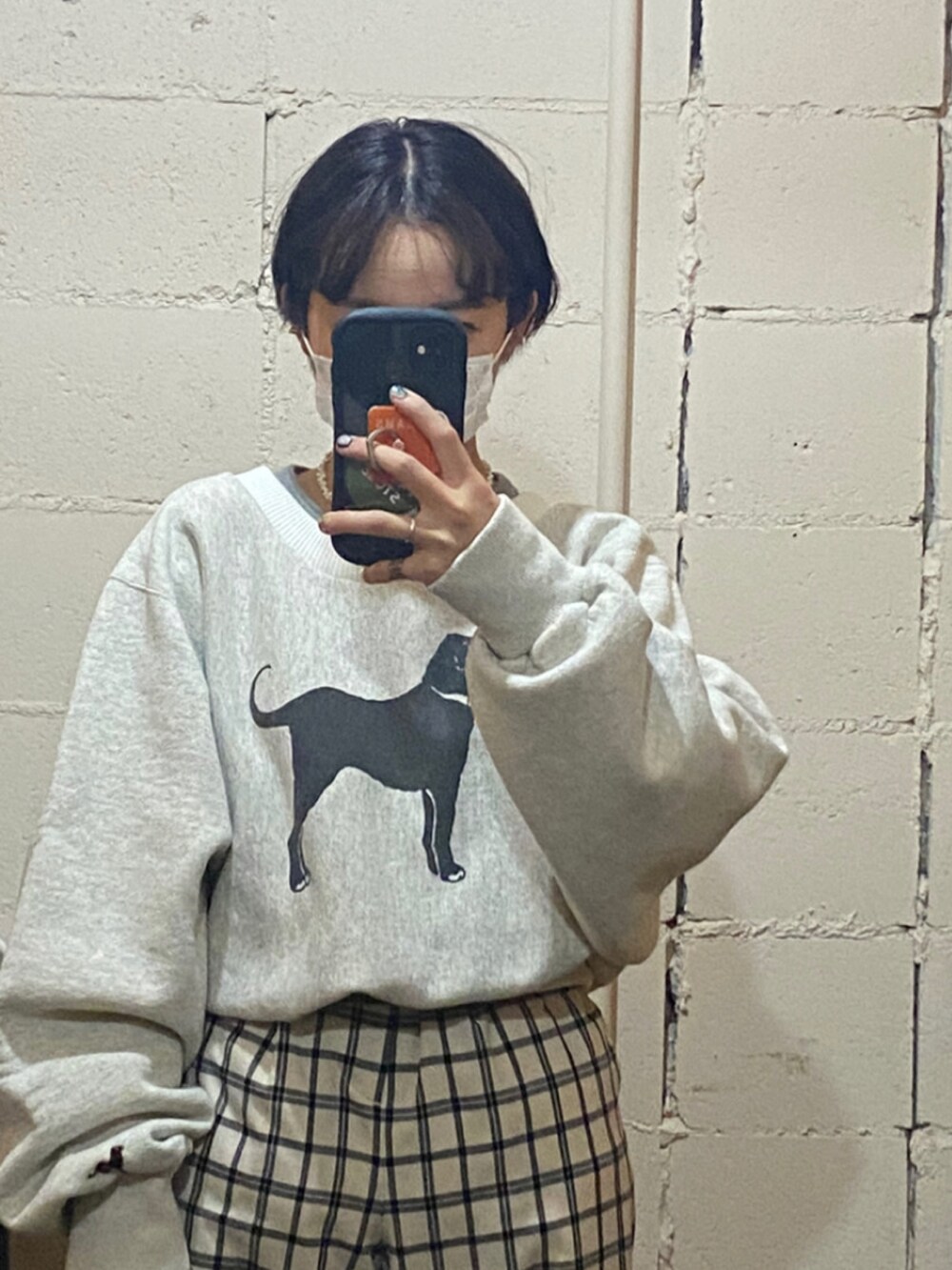 「冬のコーデ、あったかコーデ、カジュアル、低身長コーデ、おしゃれさんと繋がりたい、低身長女子」｜「YOUSEDのアイテム（パーカー、グレー系）」を使った、mmmina6さん（レディース・148cm）の秋コーディネートの2枚目の写真