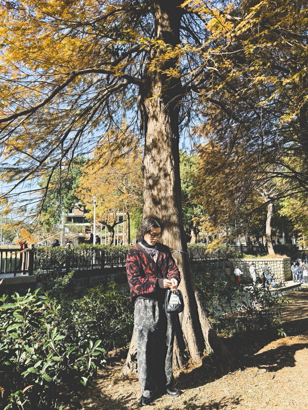 「冬コーデ、＃ワイドパンツ、今日のコーデ、ootd、メンズコーデ、#レイヤードスタイル、重ね着、コーディネート」｜「vacantのアイテム（パンツ、グレー系）」を使った、Pjieeeeeさん（メンズ・172cm）の春コーディネートの3枚目の写真