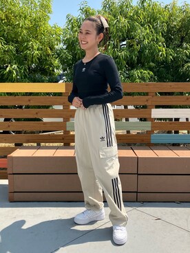 adidas by kolor サルエルパンツ adidas（アディダス）の「W YOGA ｻﾙｴﾙﾊﾟﾝﾂ / ヨガウェア