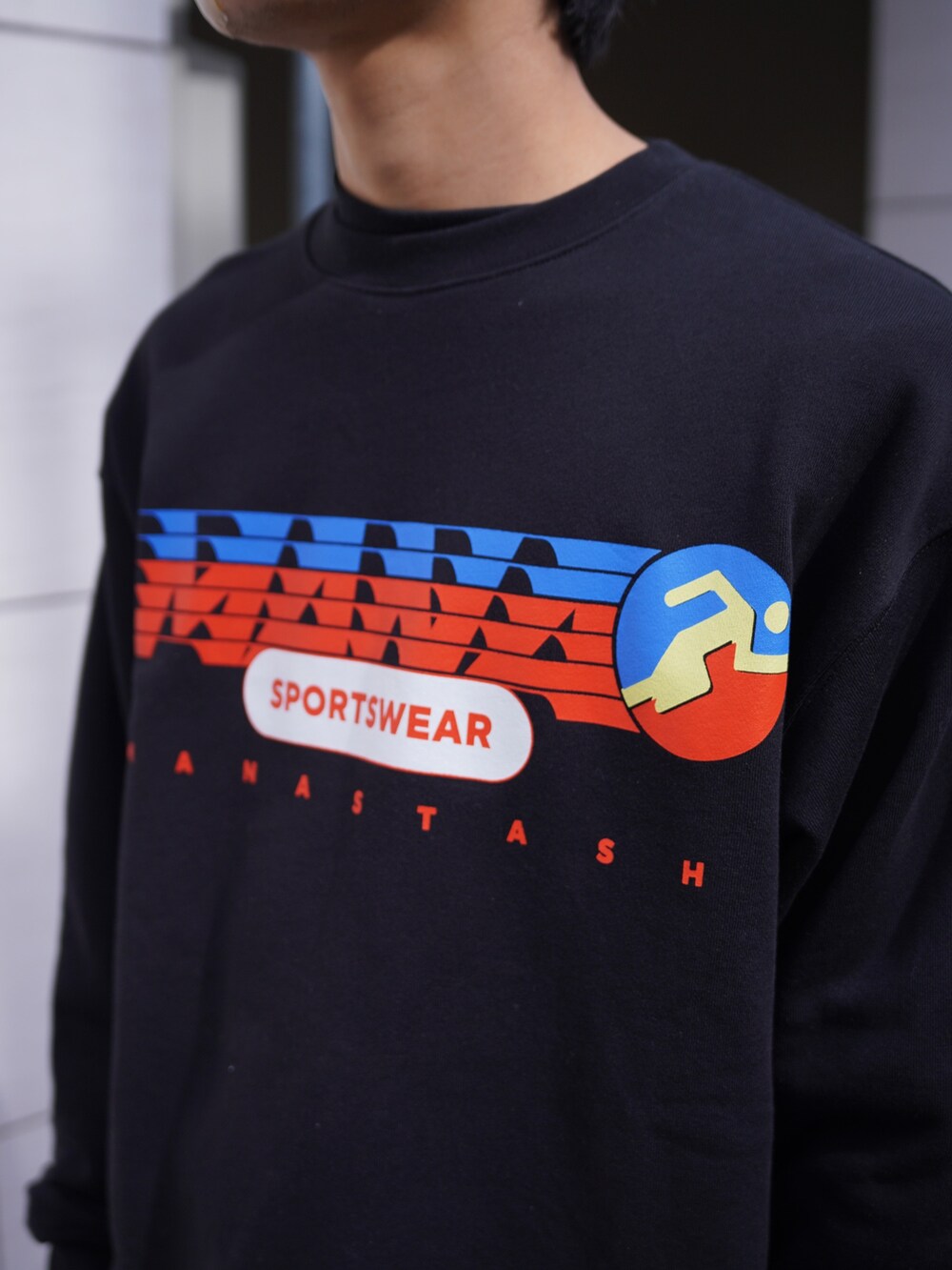 「MANASTASHのMANASTASH/マナスタッシュ/CiTee SWEAT SPORTS（スウェット、ブラック系）」を使った、yusuke061019さん（メンズ・173cm）の春コーディネートの4枚目の写真