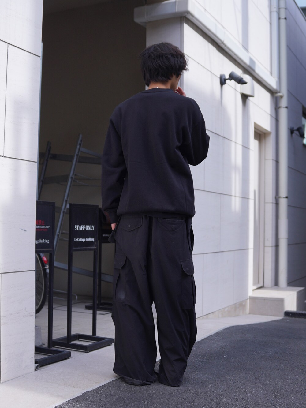 「MANASTASHのMANASTASH/マナスタッシュ/CiTee SWEAT SPORTS（スウェット、ブラック系）」を使った、yusuke061019さん（メンズ・173cm）の春コーディネートの7枚目の写真