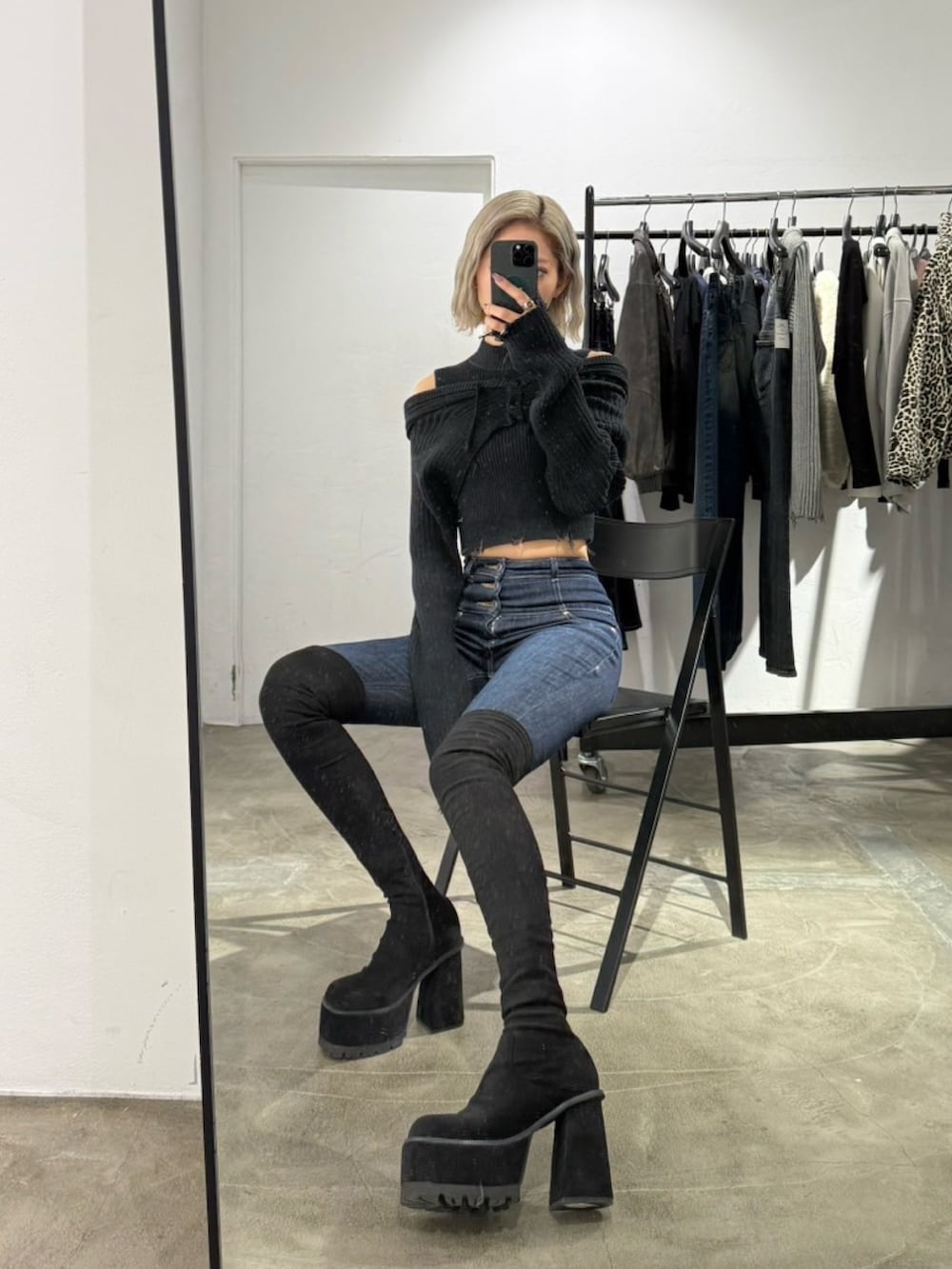 【ういろう】EMODA ニーハイブーツ ♡EMODA♡ニーハイブーツ ういろう】EMODA ニーハイブーツ EMODA