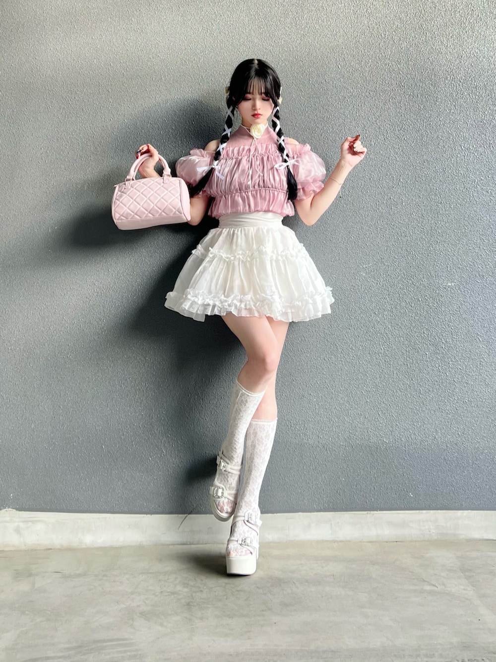 バレエコアパニエ風スカート（スカパン） poyo｜Lovilynのスカートを使ったコーディネート - WEAR