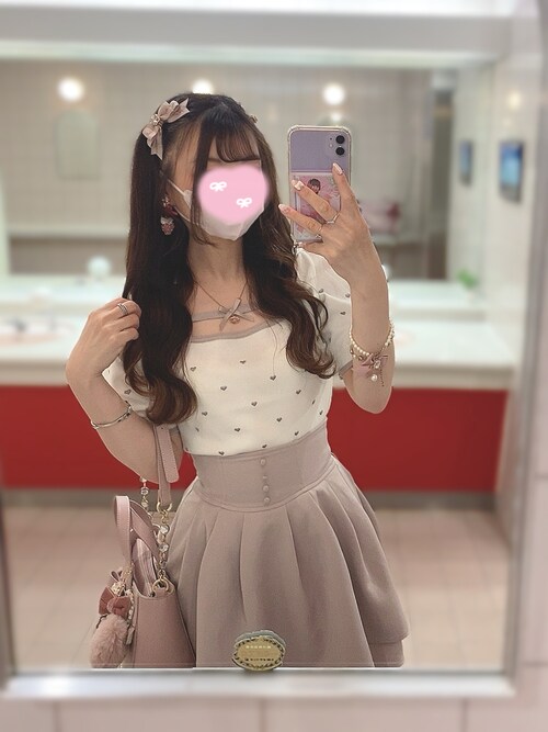 evelyn - 着るだけで可愛いハート柄ニット♡女の子らしいガーリーコーデに♡モテコーデに♡ evelyn - 着るだけで可愛いハート柄ニット♡女の子らしい