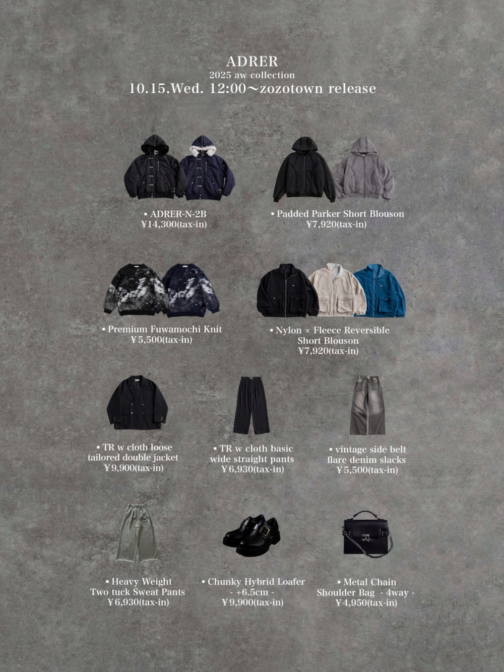 グレー系のパーカー、グレー系のデニムパンツ、ブラック系のローファーを着用したメンズの秋コーディネートの5枚目の写真