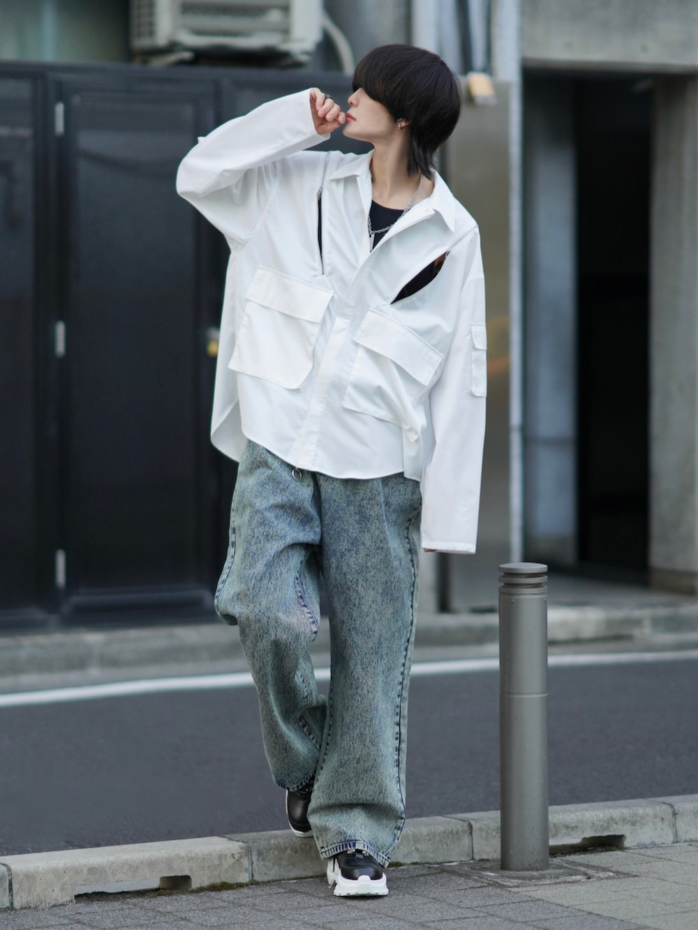 犬飼京 inukai kei｜ADRERのデニムパンツを使ったコーディネート - WEAR