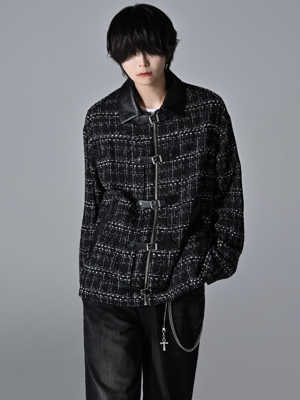 ADRER　ツイードブルゾン　犬飼京 犬飼京 inukai kei｜ADRERのブルゾンを使ったコーディネート - WEAR