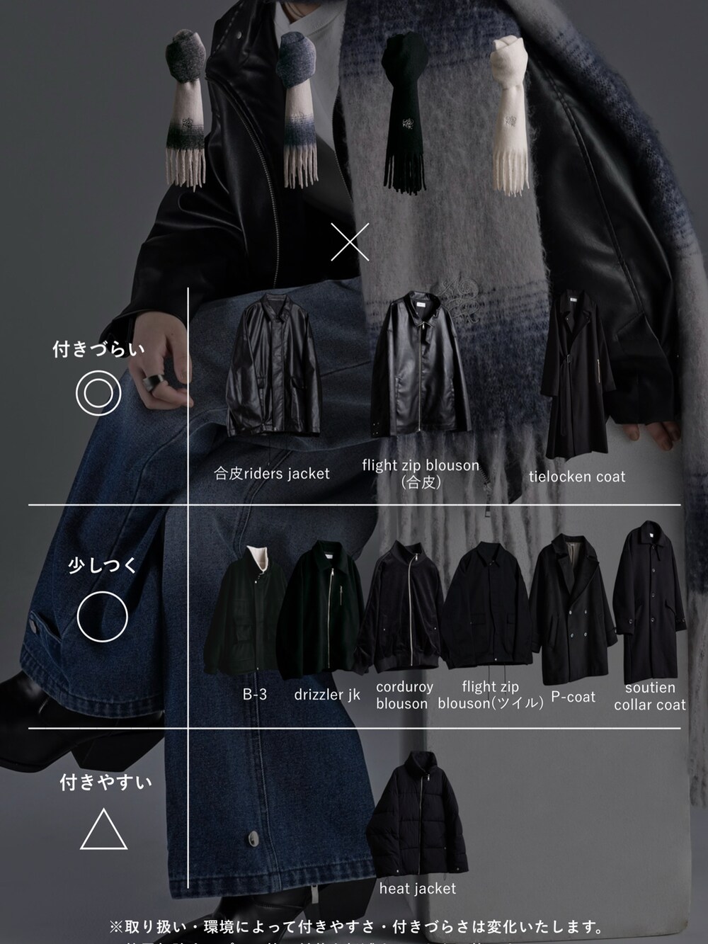 ブラック系のブルゾン、ブラック系のリング、シルバー系のピアス（両耳用）を着用したメンズの冬コーディネートの3枚目の写真