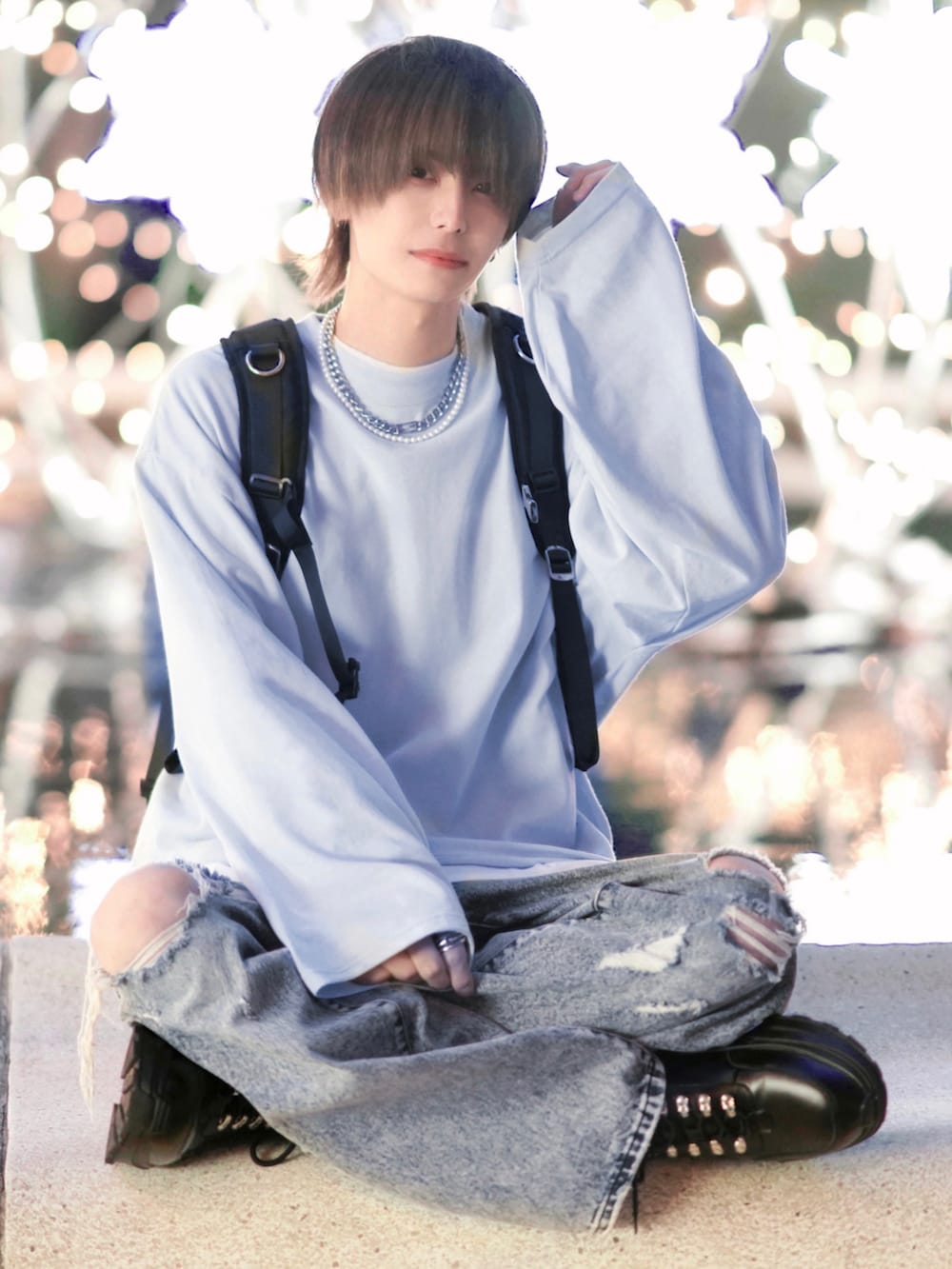 犬飼京 inukai kei｜ADRERのTシャツ/カットソーを使ったコーディネート