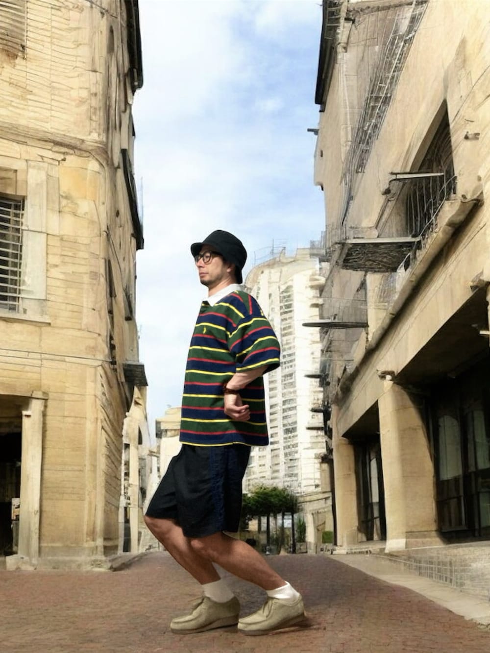 モミヒゲさんの（GU）を使ったコーディネートの5枚目の写真