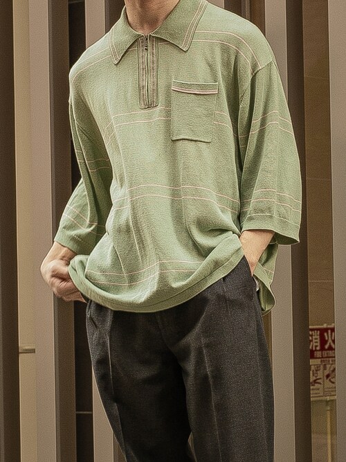DAIRIKUのポロシャツを使った人気ファッションコーディネート - WEAR