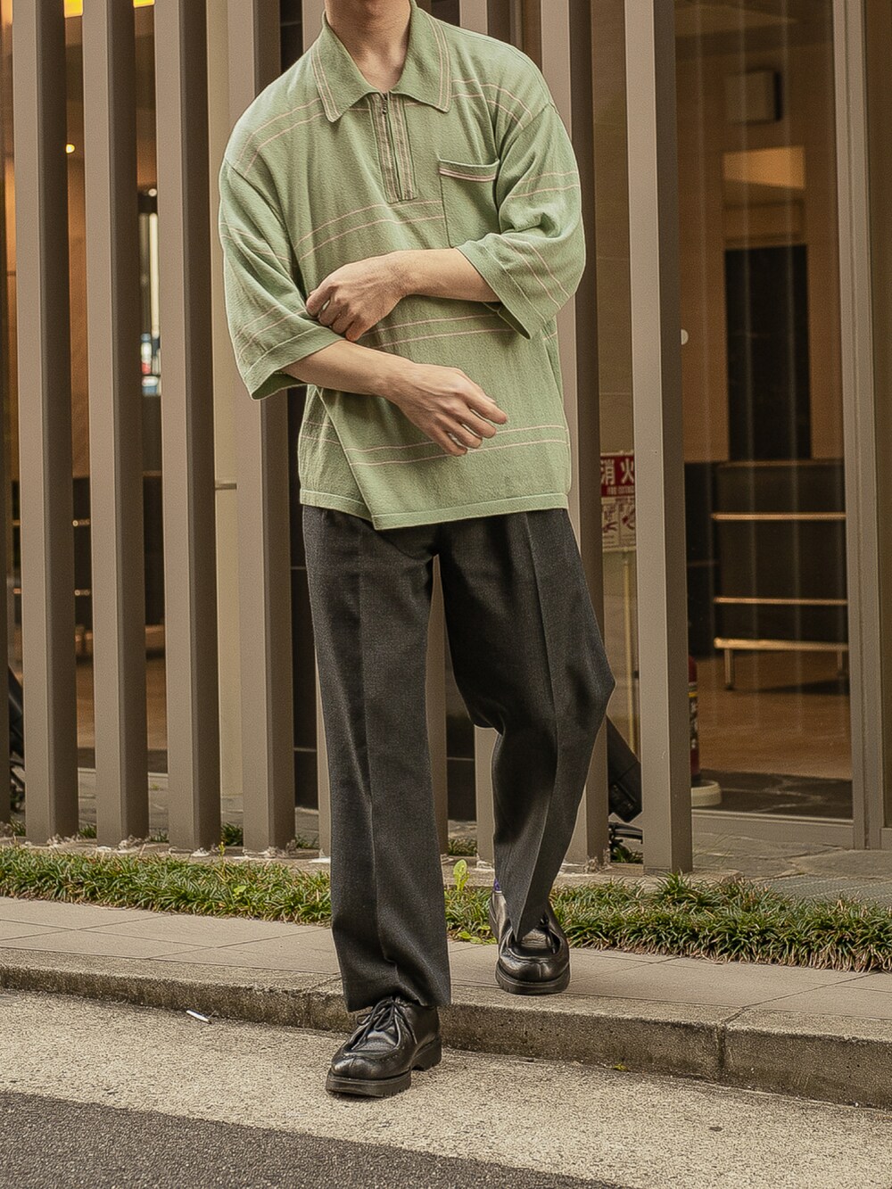 dairiku 19ss night life polo shirt DAIRIKU(ダイリク)Night Life