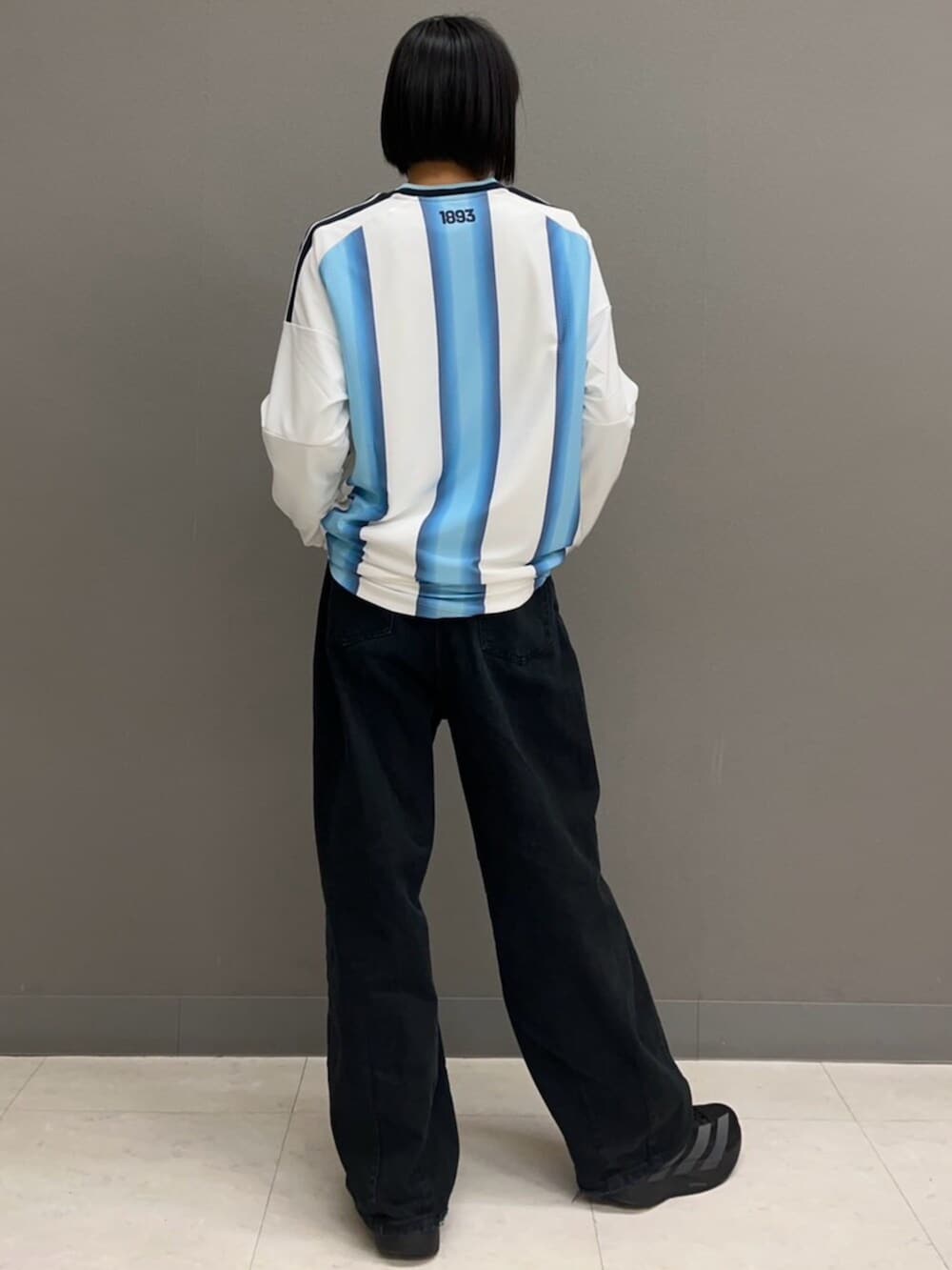 アルゼンチン代表 26 ホーム オーセンティック 長袖ユニフォーム