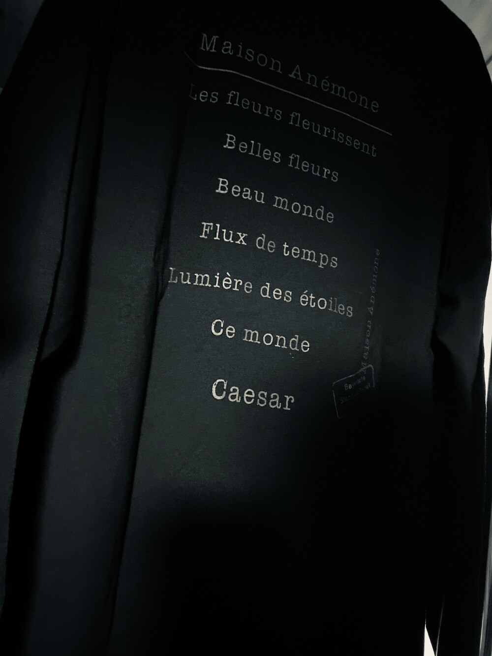 ブラック系のTシャツ/カットソーを着用したメンズの秋コーディネートの2枚目の写真