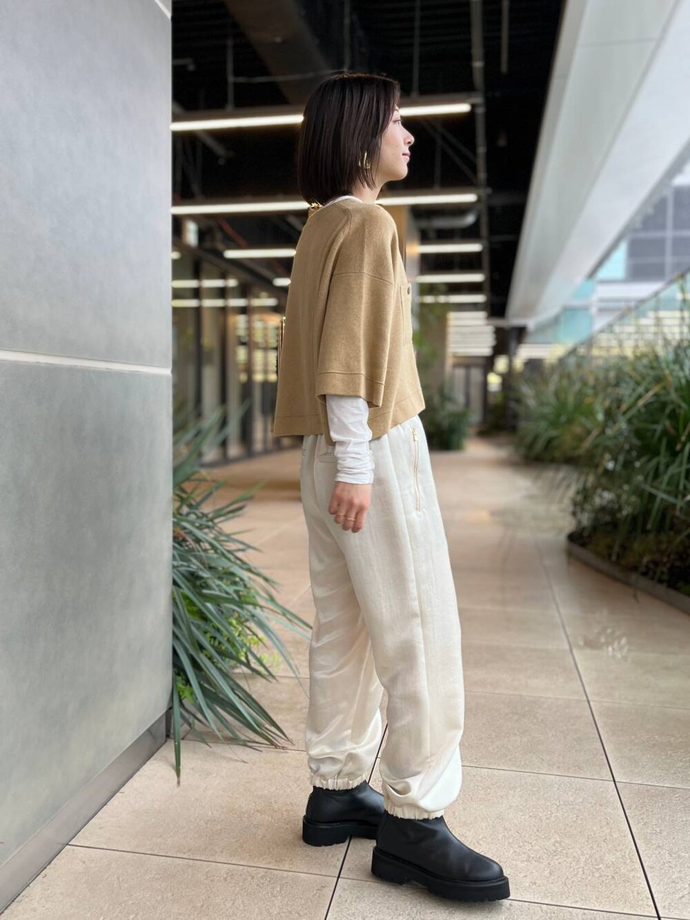 Curensology(カレンソロジー)/ヴィンテージサテンパンツを使った