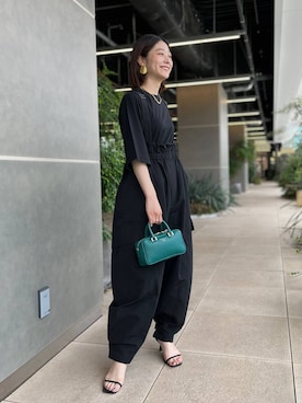 Curensology コットンナイロンサロペットパンツ Curensology（カレンソロジー）の「Curensology(カレンソロジー