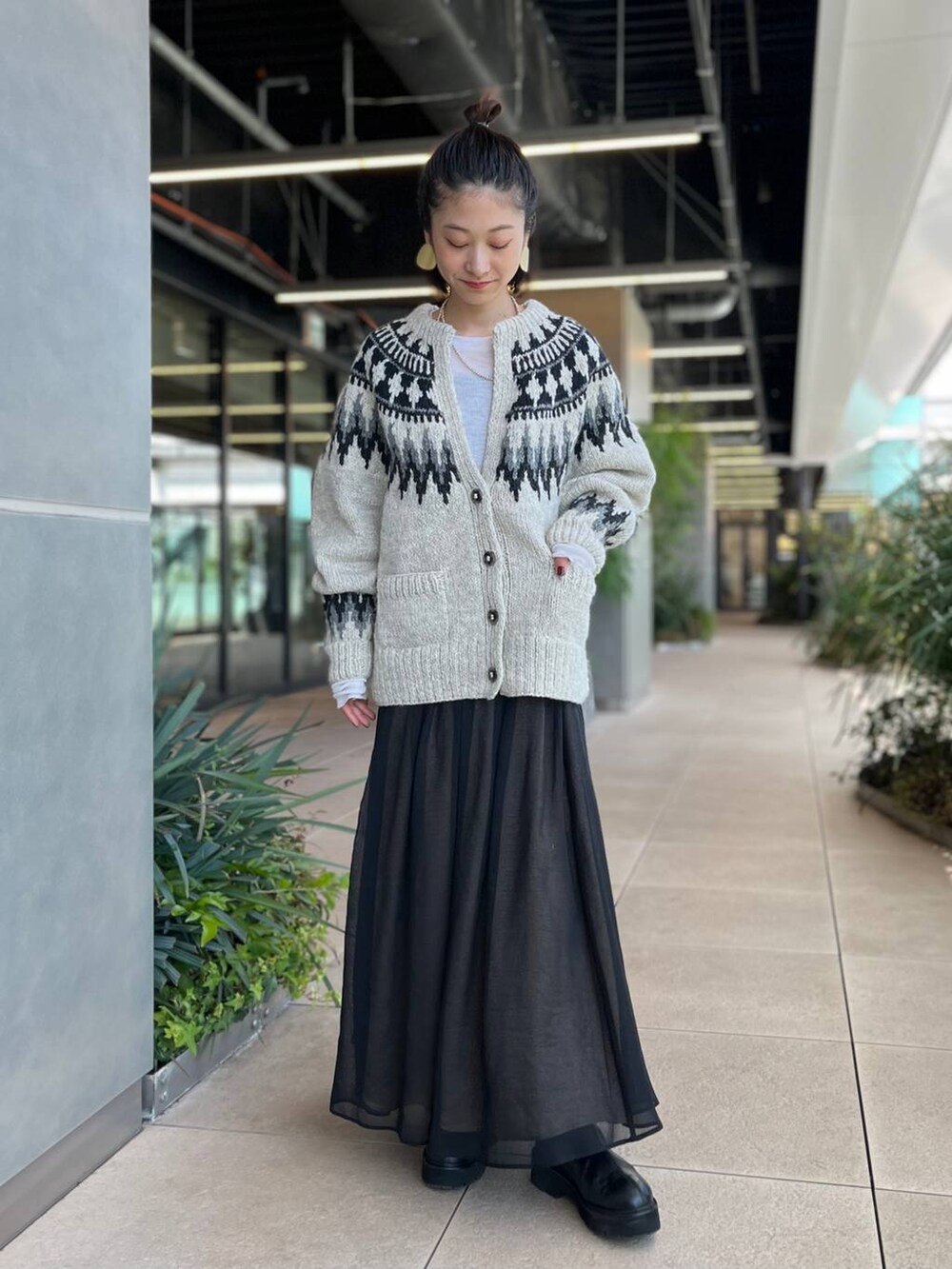 Curensology カレンソロジー ノルマンディニットカーディガングレー