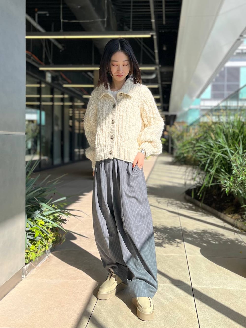 Curensology(カレンソロジー)/ロービングショートカーディガンを使った