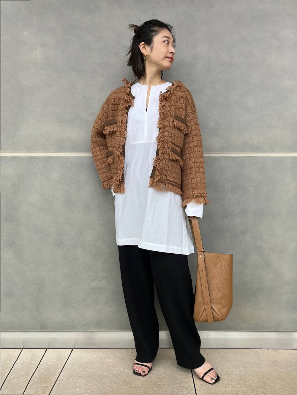 Curensology(カレンソロジー)/ツイーディフリンジニット