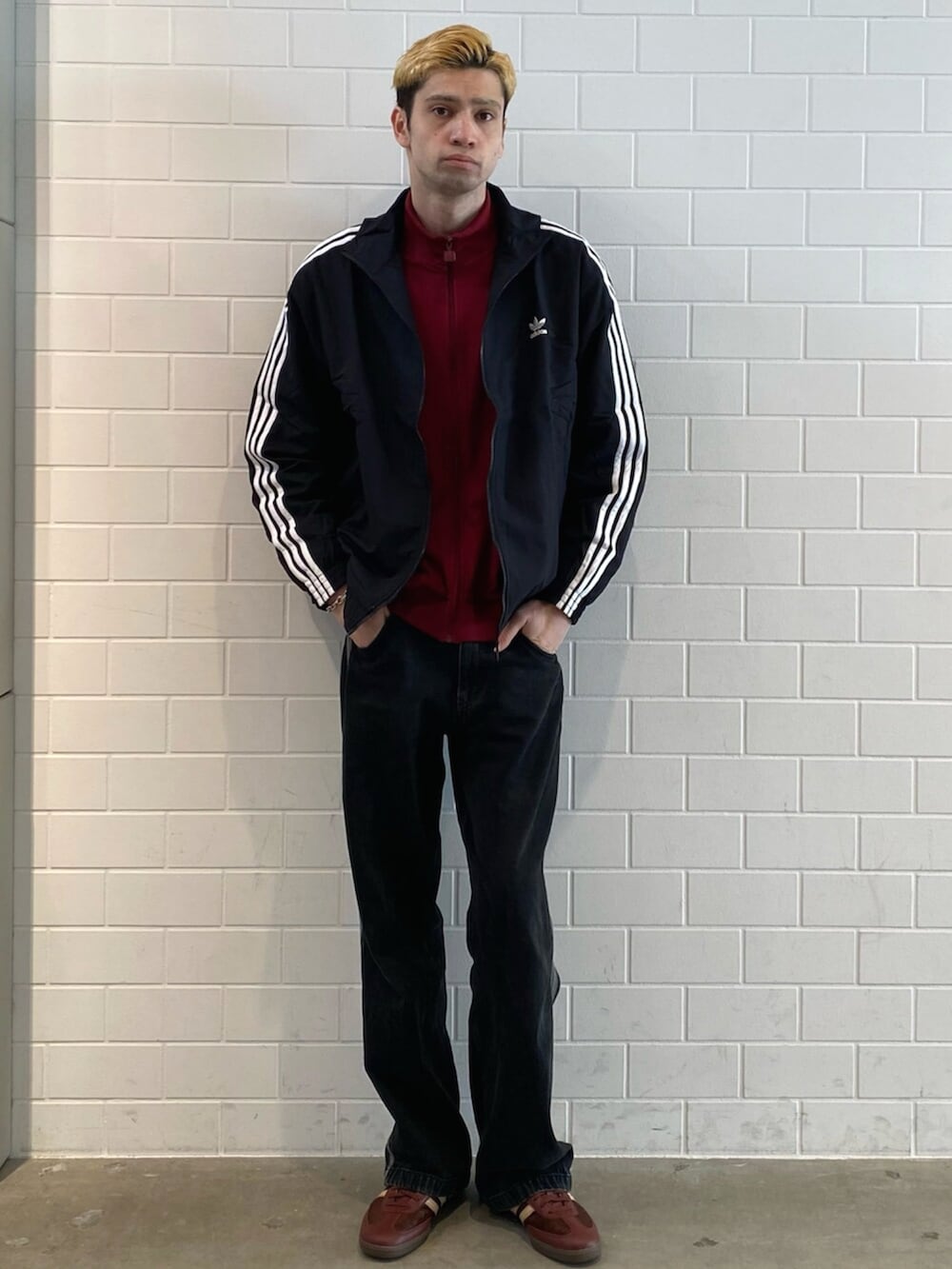 アーセナル テラスアイコン ハーフジップ ジャケット、アディカラー