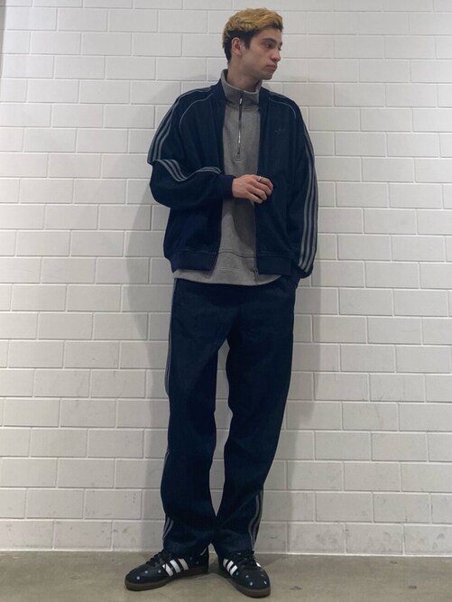 DSR様　アディカラー ルーズ トラックパンツ デニム ストーン adidasアディカラー ルーズ トラックパンツ デニム ストーン、サンバ