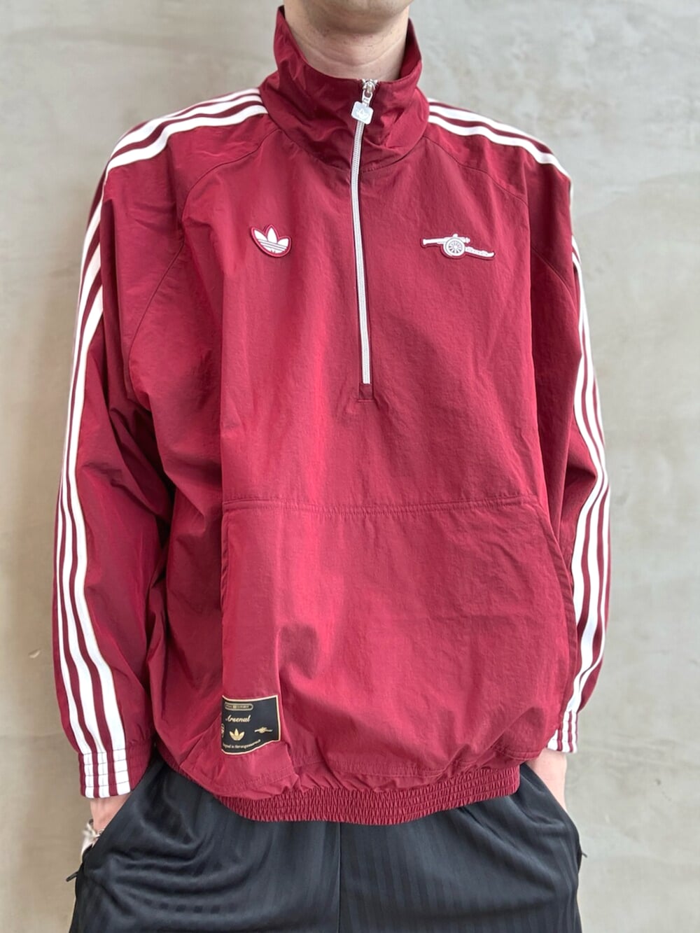 adidas アーセナル テラスアイコン ハーフジップ ジャケット アーセナル テラスアイコン ハーフジップ ジャケット