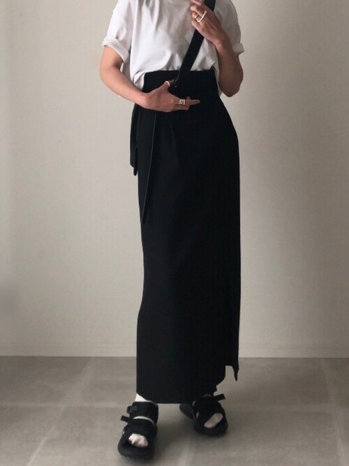 THE RERACS スカート THE RERACS│ザ・リラクス / THE PENCIL GURKHA SKIRT(TOP GRAY)