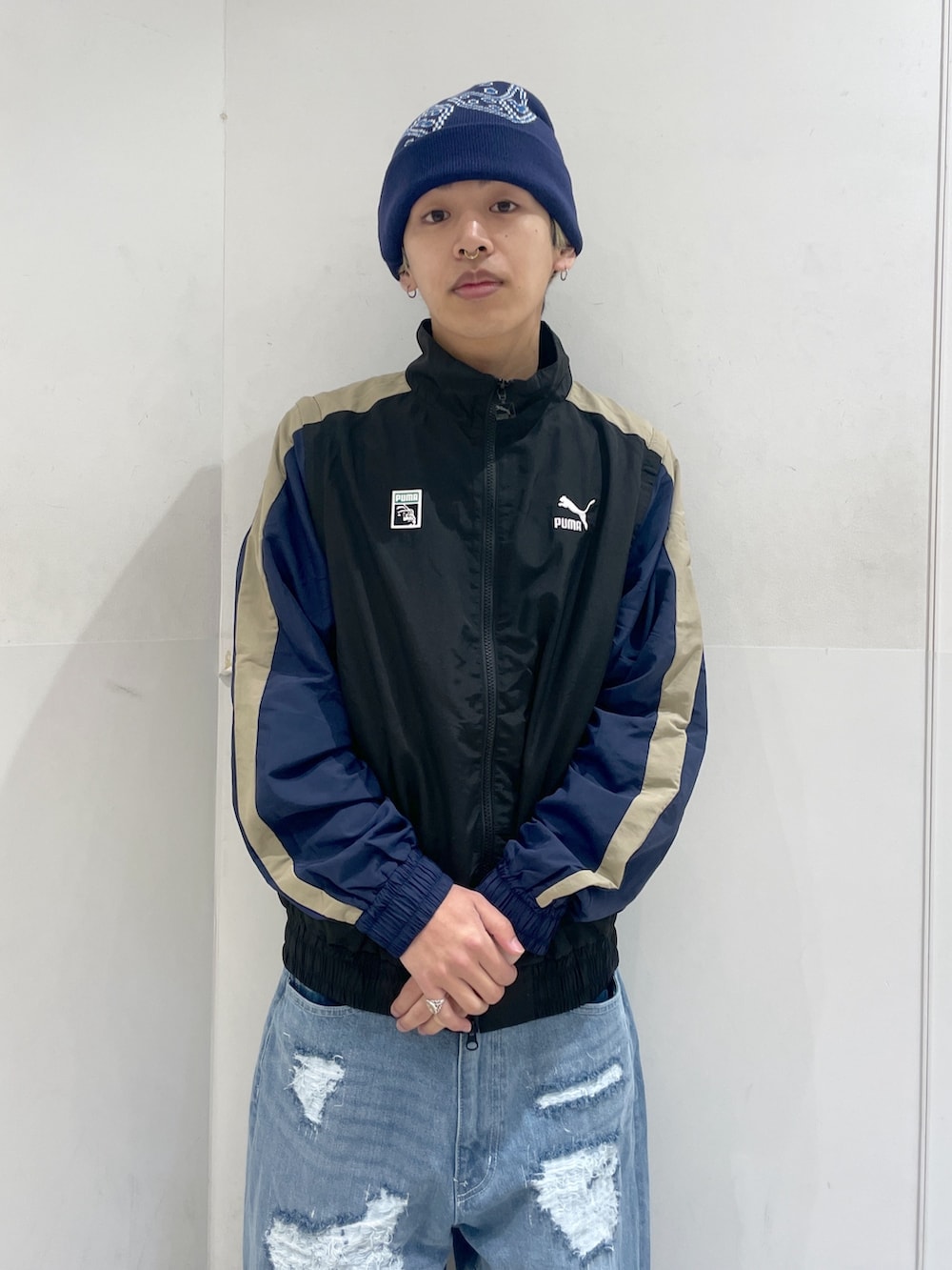 PUMA×XLARGE 2WAY NYLON TRACK JACKETを使った人気ファッション