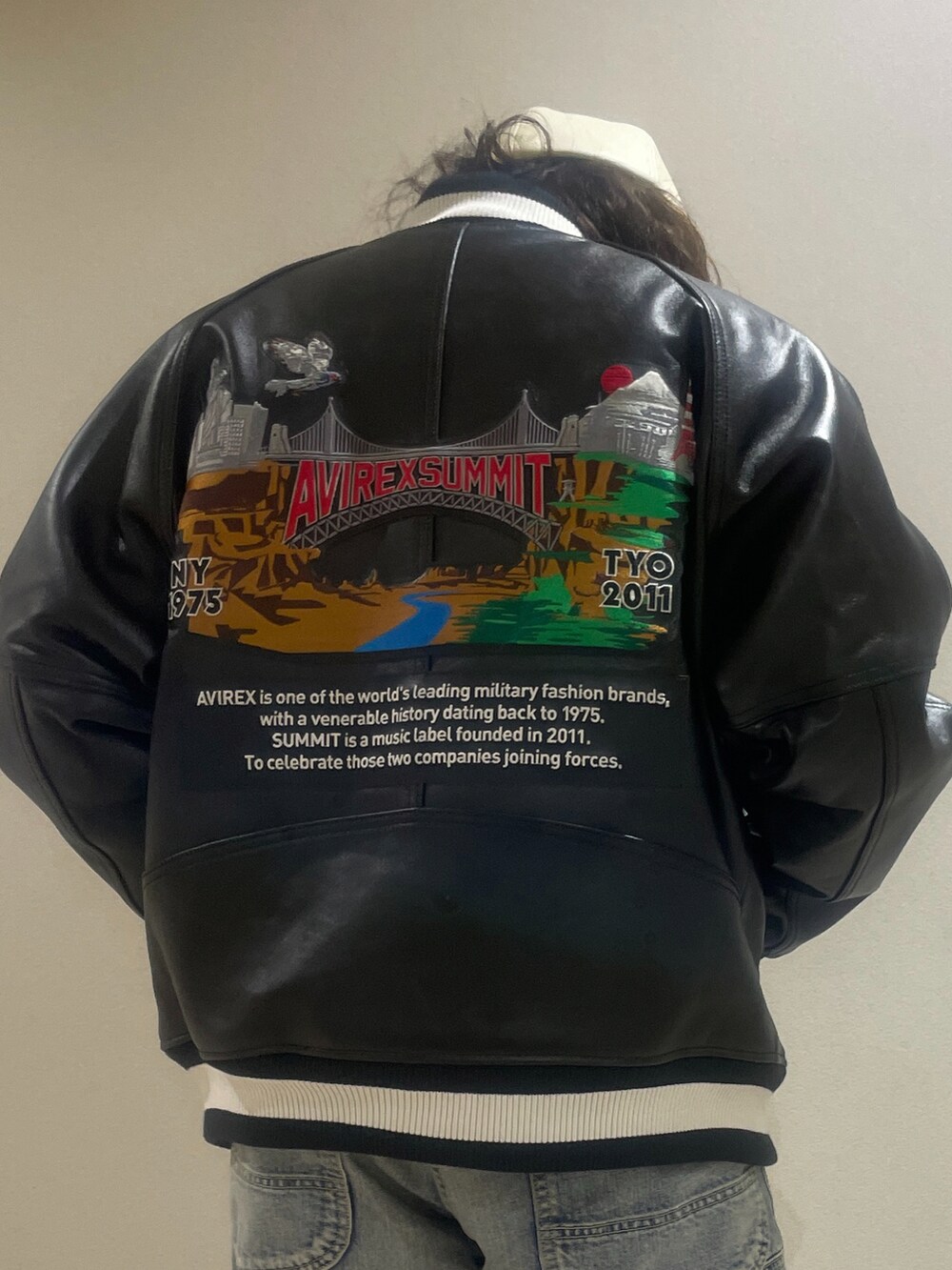 SUMMIT × AVIREX】 LEATHER VARSITY JACKET / レザー バーシティー