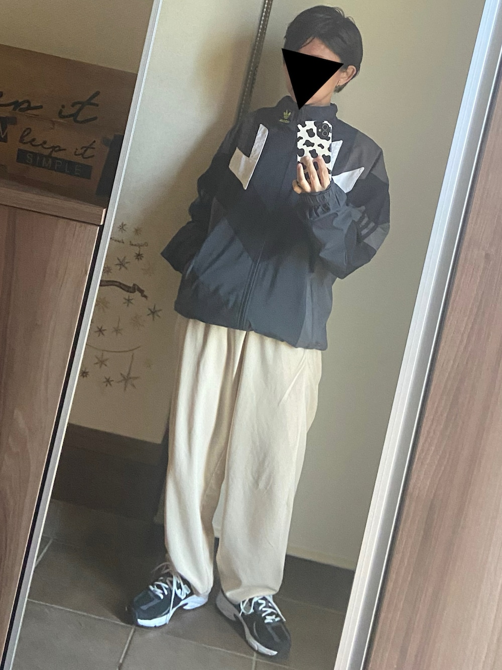 「大人カジュアル、大人女子、大人かわいい、春、ラクチンコーデ、カジュアルコーデ、休日、リラックススタイル、低身長女子、シアー」｜「titivateの前後2wayリブシアーニットカーディガン（カーディガン/ボレロ、ブラック系）」を使った、ゆんさん（レディース・153cm）の春コーディネートの4枚目の写真
