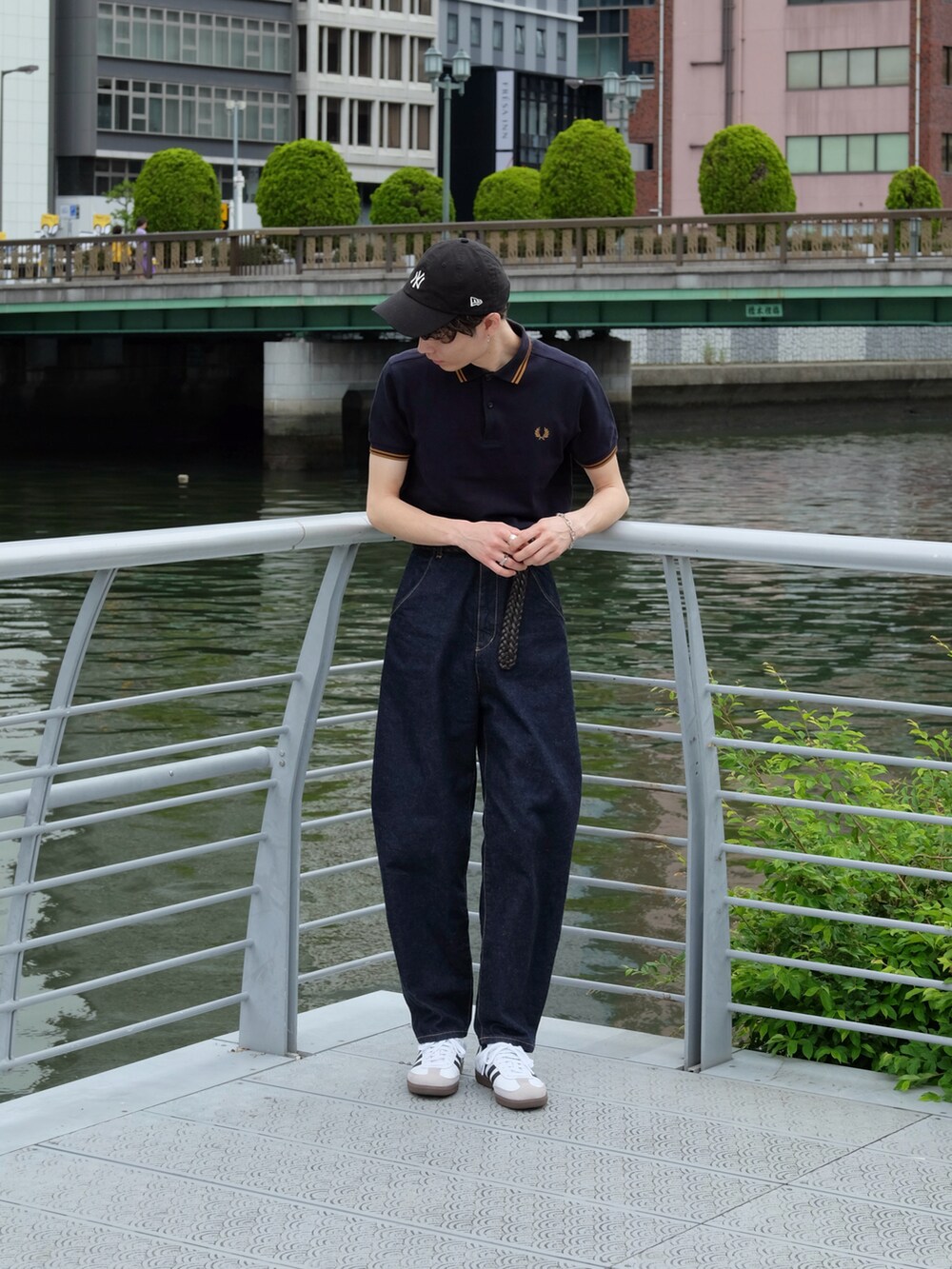 Tsuguya/KwonSaya｜FRED PERRYのポロシャツを使ったコーディネート - WEAR